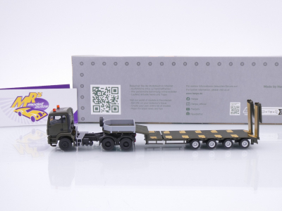 Preview: Herpa 747233 # MAN TGS M Semitieflade-Sattelzug " Serbische Streitkräfte " 1:87
