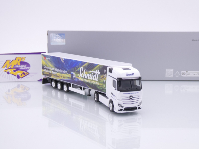 Preview: Herpa 959711 # Mercedes Actros Koffer-SZ " Schmidt Gevelsberg / Bergland " 1:87