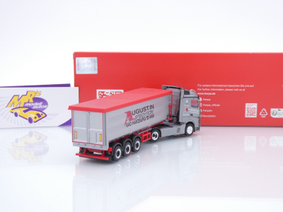 Preview: Herpa 319614 # Mercedes Actros Stahlmulden-Sattelzug " Augustin Spedition " 1:87