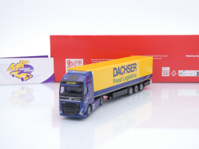 Herpa 316798 # Volvo FH GL XL Elec Kühlkoffer-SZ " Dachser Food Logistics " 1:87