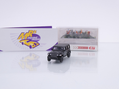 Micro City / Herpa 87MC000028 # Jeep Wrangler Baujahr 2017 " schwarz " 1:87