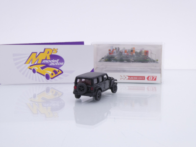 Preview: Micro City / Herpa 87MC000028 # Jeep Wrangler Baujahr 2017 " schwarz " 1:87