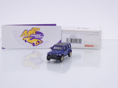 Micro City / Herpa 87MC000013 # Jeep Wrangler Baujahr 2017 " dunkelblau " 1:87
