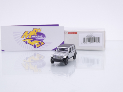 Micro City / Herpa 87MC000027 # Jeep Wrangler Baujahr 2017 " chromsilber " 1:87