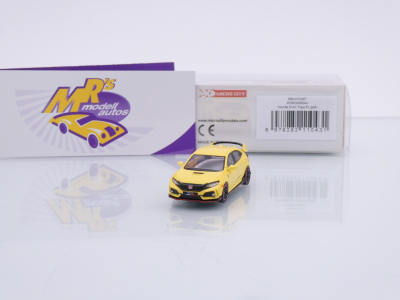 Micro City / Herpa 87MC000044 # Honda Civic Type R Baujahr 2015 " gelb " 1:87