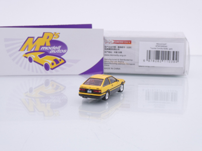 Preview: Micro City / Herpa 87MC000040 # Toyota Corolla AE86 Baujahr 1983 " gelb-schwarz " 1:87
