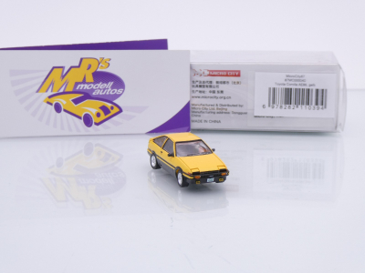 Preview: Micro City / Herpa 87MC000040 # Toyota Corolla AE86 Baujahr 1983 " gelb-schwarz " 1:87