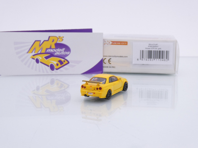 Preview: Micro City / Herpa 87MC000047 # Nissan Skyline R34 Baujahr 1999 " gelb " 1:87