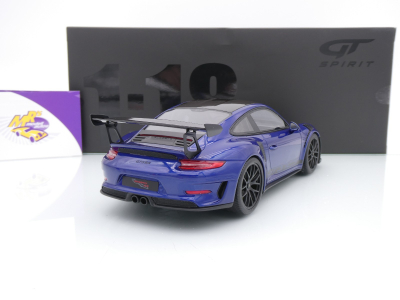 Preview: GT Spirit GT526 # Porsche 911 991.2 GT3 RS Weissach Package Baujahr 2018 " dunkelblaumetallic-carbon  " 1:18