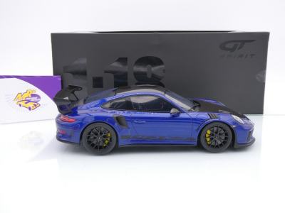 Preview: GT Spirit GT526 # Porsche 911 991.2 GT3 RS Weissach Package Baujahr 2018 " dunkelblaumetallic-carbon  " 1:18