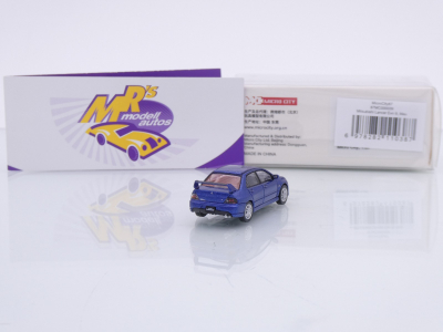 Preview: Micro City / Herpa 87MC000039 # Mitsubishi Lancer Evo 9 Baujahr 2005 " dunkelblaumetallic " 1:87