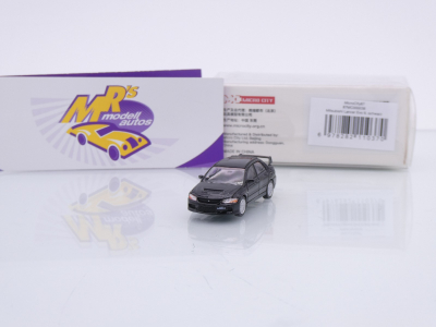 Micro City / Herpa 87MC000038 # Mitsubishi Lancer Evo 9 Baujahr 2005 " schwarz " 1:87