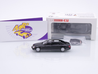 Preview: Micro City / Herpa 87MC000033 # Mercedes Maybach 62S Baujahr 2002 " schwarz " 1:87