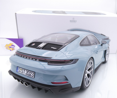 Preview: Norev 127550 # Porsche 911 (992) S/T Coupe Baujahr 2023 " meissenblau " 1:12