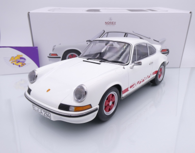 Norev 127514 # Porsche 911 Carrera RS 2.7 Coupe Baujahr 1972 " weiß-rot " 1:12