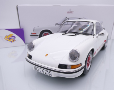 Norev 127514 # Porsche 911 Carrera RS 2.7 Coupe Baujahr 1972 " weiß-rot " 1:12