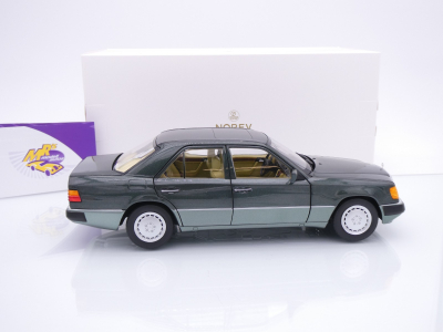 Preview: Norev 183952 # Mercedes-Benz 230E W124 Limousine Baujahr 1990 " grünmetallic " 1:18