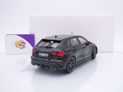 Preview: Norev 188388 # Audi RS3 Sportback Baujahr 2025 " Mythosschwarzmetallic " 1:18