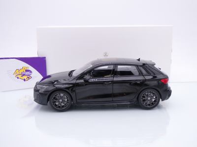 Preview: Norev 188388 # Audi RS3 Sportback Baujahr 2025 " Mythosschwarzmetallic " 1:18