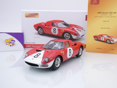 CMC M-262 # Ferrari 250 LM #8 12h. Reims 1964 " John Surtees - L. Bandini " 1:18