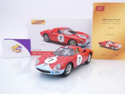 CMC M-261 # Ferrari 250 LM #7 Winner 12h Reims 1964 " Graham Hill - Jo Bonnier " 1:18