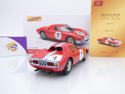 Preview: CMC M-261 # Ferrari 250 LM #7 Winner 12h Reims 1964 " Graham Hill - Jo Bonnier " 1:18