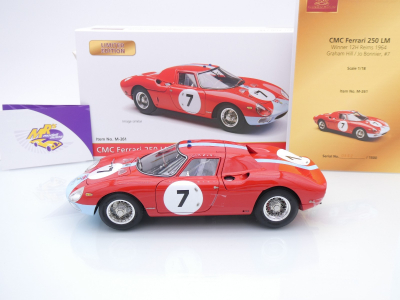 Preview: CMC M-261 # Ferrari 250 LM #7 Winner 12h Reims 1964 " Graham Hill - Jo Bonnier " 1:18