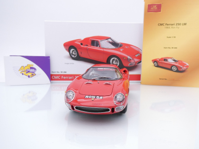 CMC M-266 # Ferrari 250 LM Sportwagen Baujahr 1964 Ferrarirot " Ron Fry " 1:18