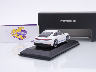 Preview: Minichamps WAP0200250SCPE # Porsche 911 Carrera T Baujahr 2024 " weiß-blau " 1:43