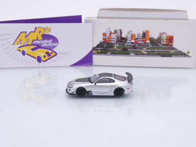 Preview: Micro City / Herpa 87MC000017 # Toyota Supra Baujahr 1993-2002 " silber-schwarz " 1:87