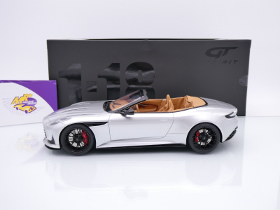 Preview: GT Spirit GT945 # Aston Martin DB12 Volante Baujahr 2023 " silbermetallic " 1:18