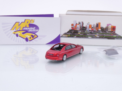Preview: Micro City / Herpa 87MC000025 # Mercedes Maybach 62S Baujahr 2002 " rotmetallic " 1:87