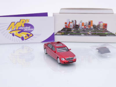 Preview: Micro City / Herpa 87MC000025 # Mercedes Maybach 62S Baujahr 2002 " rotmetallic " 1:87