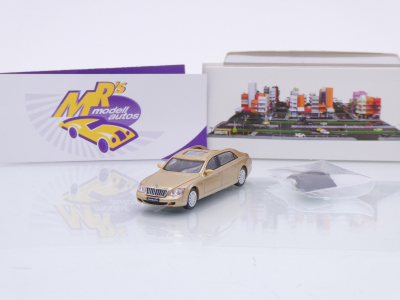 Micro City / Herpa 87MC000024 # Mercedes Maybach 62S Baujahr 2002 " goldmetallic " 1:87