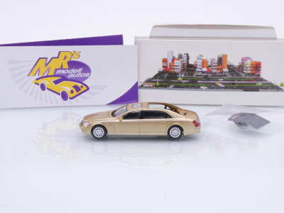 Preview: Micro City / Herpa 87MC000024 # Mercedes Maybach 62S Baujahr 2002 " goldmetallic " 1:87