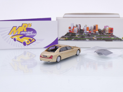 Preview: Micro City / Herpa 87MC000024 # Mercedes Maybach 62S Baujahr 2002 " goldmetallic " 1:87