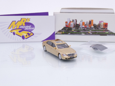 Preview: Micro City / Herpa 87MC000024 # Mercedes Maybach 62S Baujahr 2002 " goldmetallic " 1:87