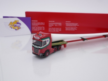 Preview: Herpa 315524 # Scania CS 20 HD Teletrailer-Sattelzug " G. Vlasuin Transporte " 1:87
