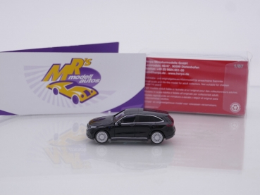 Preview: Herpa 430715-003 # Mercedes-Benz EQC 400 AMG SUV " schwarz " 1:87