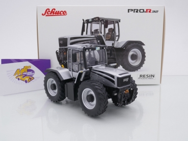 Preview: Schuco PRO.R 09112 # Doppstadt Trac 200 Traktor Baujahr 1999 " silber-schwarz " 1:32