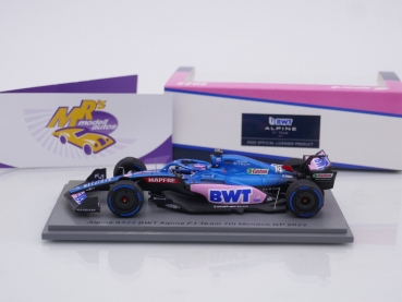 Preview: Spark S8520 # Alpine A522 BWT F1 Nr.14 7th Monaco GP 2022 " Fernando Alonso " 1:43