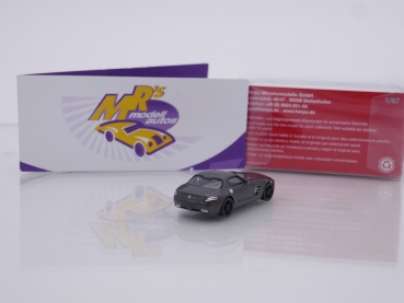 Preview: Herpa 430784-002 # Mercedes-Benz SLS AMG Sportwagen " dunkelgraumetallic " 1:87