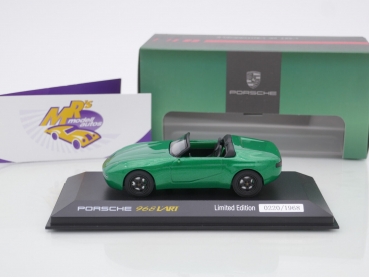 Preview: Minichamps WAP0209860NART # Porsche 968 " L'Art De L'Automobile " Cabrio in grünmetallic 1:43