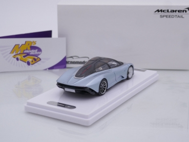 Preview: Tecnomodel T43-EX10A # McLaren Speedtail Genfer Auto Show 2019 " Metallic Silver " 1:43 Nur 99 Stück !!