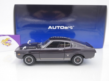 Preview: AUTOart 78769 # Toyota Celica Liftback 2000 GT (RA25) Baujahr 1973 " Dark Purple Metallic " 1:18