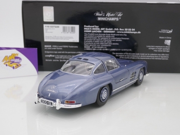 Preview: Minichamps 110037220 # Mercedes Benz 300 SL Coupe (W198) Baujahr 1955 " hellblaumetallic " 1:18