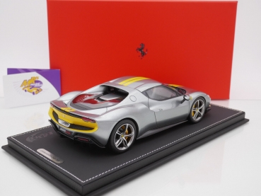 Preview: BBR P18211A # Ferrari 296 Assetto Fiorano Baujahr 2022 " Grigio Coburn " 1:18  Nur 300 Stück !!