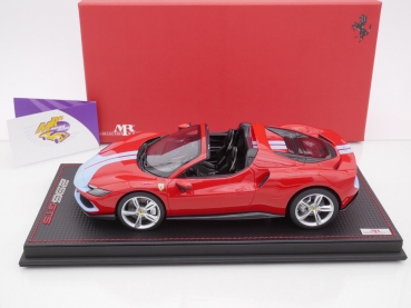 Preview: MR FE037B # Ferrari 296 GTS Baujahr 2022 " Rosso Corsa - Azzuro La Plata " 1:18