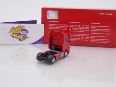 Preview: Herpa 315869 # MAN TGX GX 2-achs Zugmaschine in " rot " 1:87