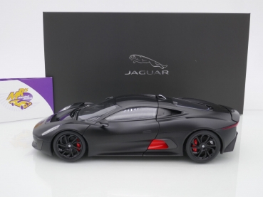 Preview: Almost Real 810605 # Jaguar C-X75 Sportwagen Baujahr 2010 " mattschwarz (Satin Black) " 1:18